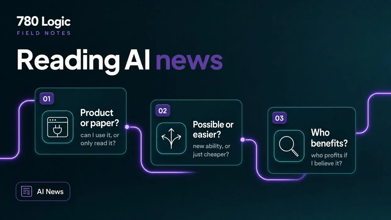 Cover for Reading AI news without the hype